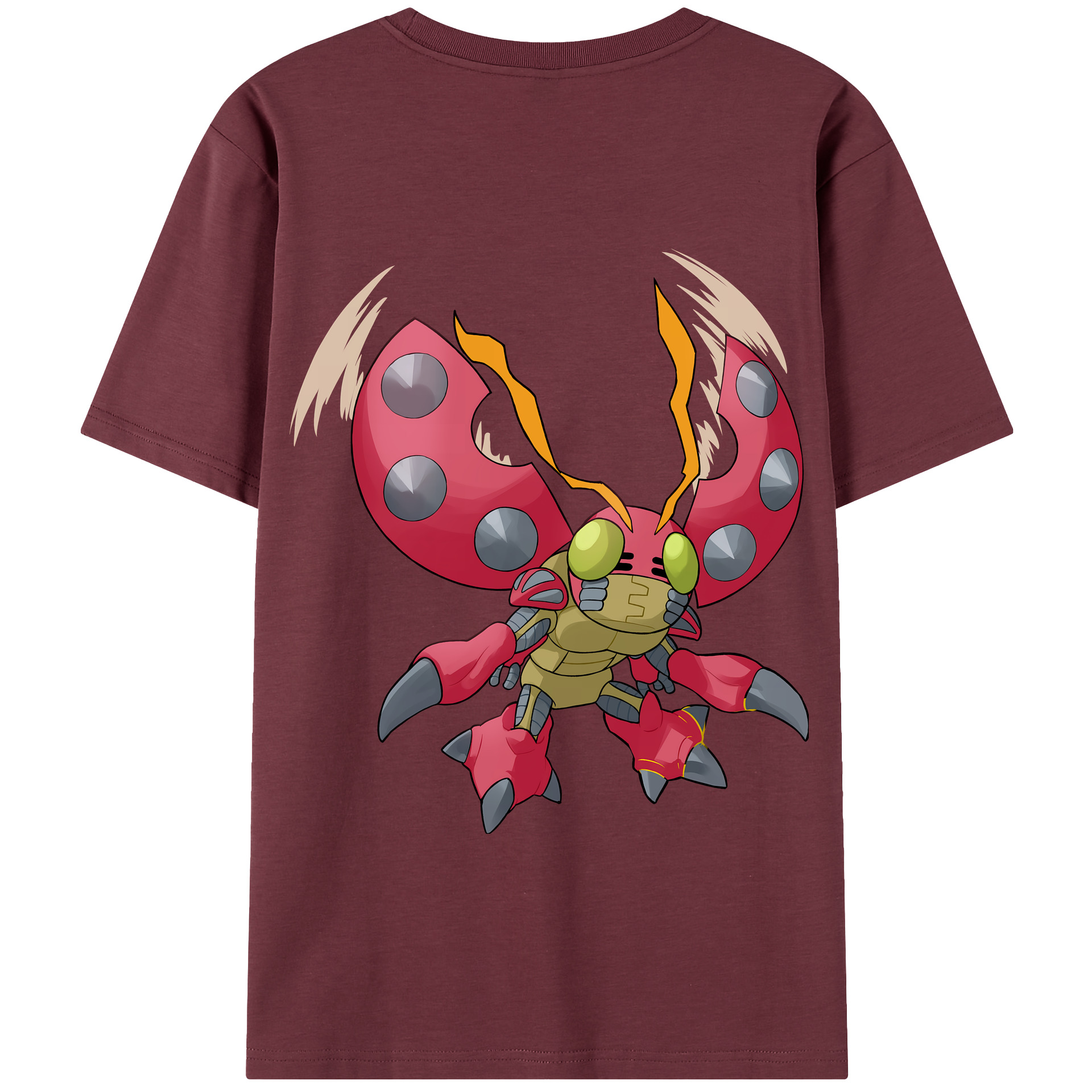 （画像用） Digimon デジタルモンスター/デジモン 綿100％半袖Tシャツ（背面プリント）